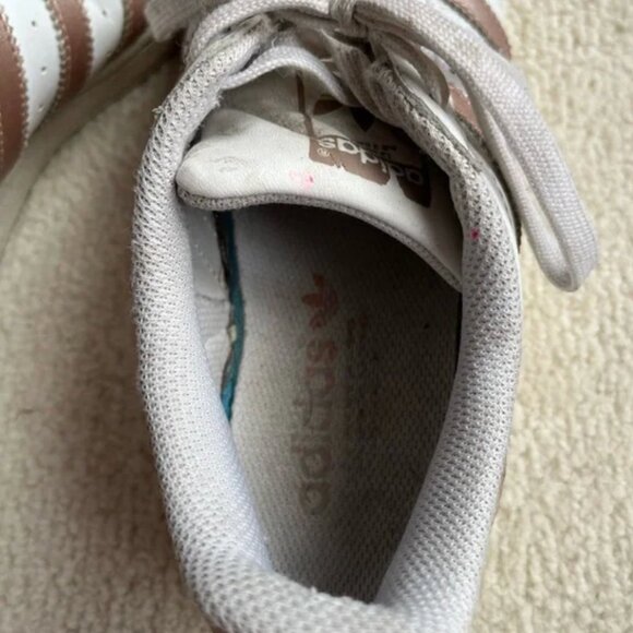 Adidas Rose Gold Superstar Sneakers - Picture 10 of 12